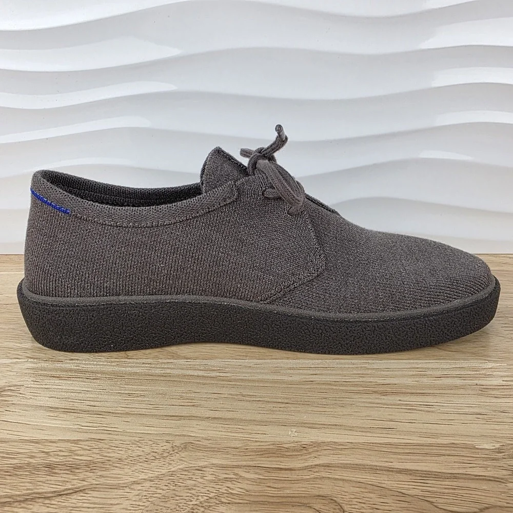 Rothys The Monty Sneakers Mens Size 10 Timber Brown Merino Wool Casual Shoes - Picture 3 of 14